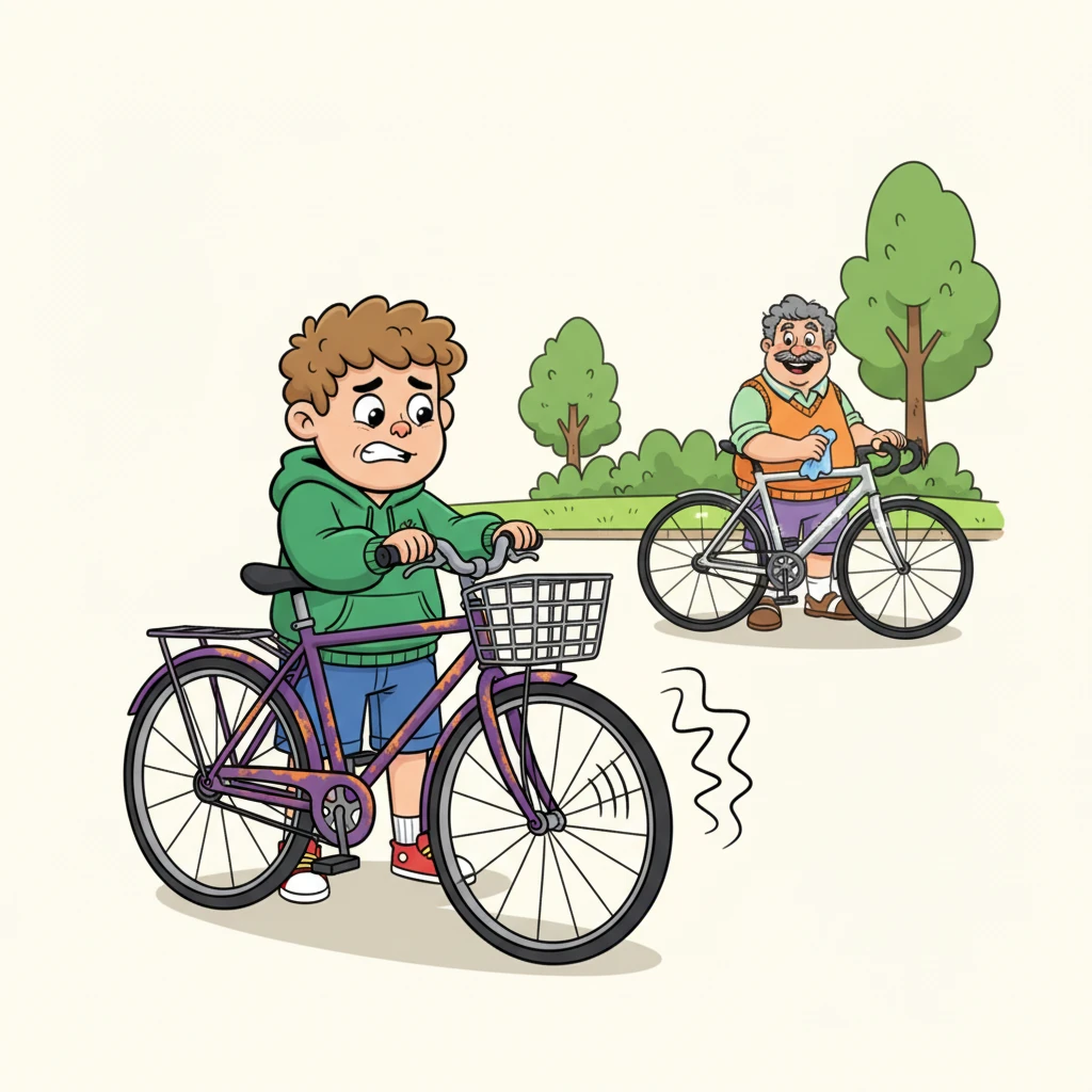 Kobus stood beside his trusty (but rusty) purple bicycle, nicknamed "Purple Peril." Its basket, supposedly for his gimbal, sagged slightly, and the brakes emitted a mournful, squawking sound every time he squeezed them. In the background, Dieter effortlessly polished his gleaming, high-tech racing bike.