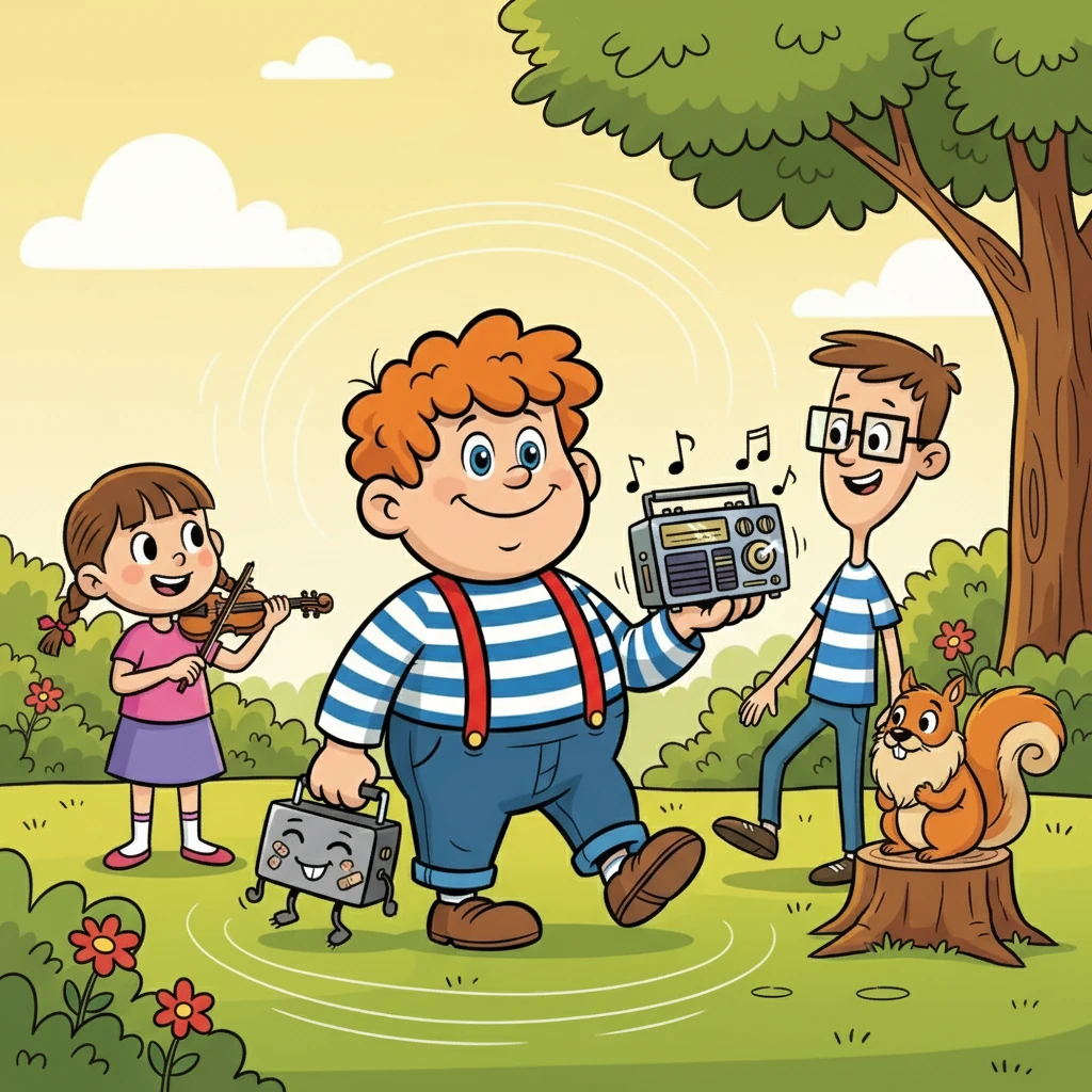 Grâce au récepteur DAB+, Totoche pouvait écouter sa musique préférée à nouveau. Il partagea sa découverte avec ses amis, qui, touchés par son bonheur, finirent par apprécier la musique classique avec lui. La musique avait réuni tout le monde.