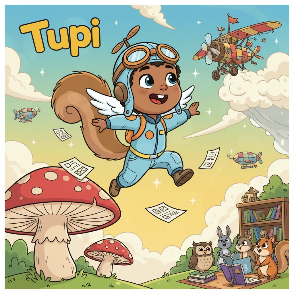 Tupi the Squirrel Who Wanted to Fly - animal