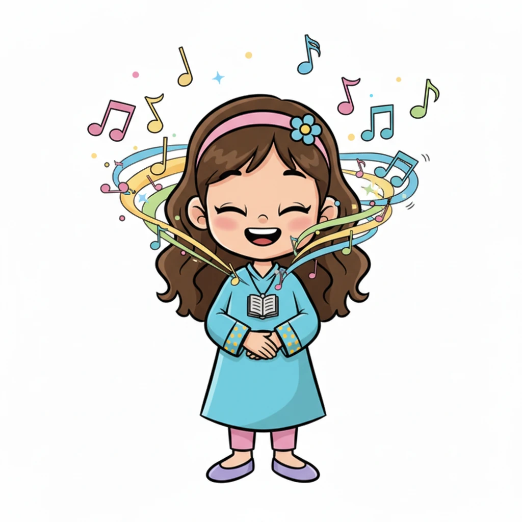 أغمضت ليلى عينيها للحظة وتخيلت الكلمات تتراقص كالنوتات الموسيقية الملونة حول رأسها، مما جعلها تبتسم بفهم. شعرت أن الكلمات يمكن أن تكون ساحرة جداً.