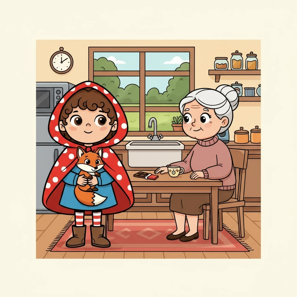 One day, Grandma noticed a missing piece of chocolate. Lily smiled and explained that sharing made the chocolate even sweeter, a secret between her and Finley. Grandma's eyes shone with love, knowing their friendship was the most precious thing of all.