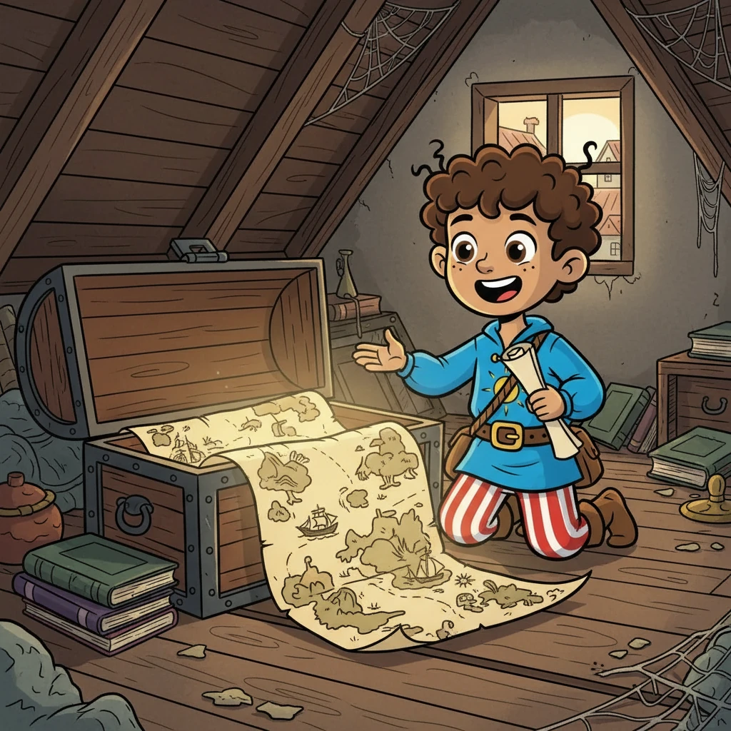 Luís, um jovem curioso de Setúbal, sonhava com a Ilha dos Amores, um lugar mítico cantado por Camões. Ele passava horas a ler os Lusíadas, imaginando as paisagens exóticas e as histórias de amor e heroísmo. Um dia, encontrou um velho mapa escondido no sótão da sua avó.