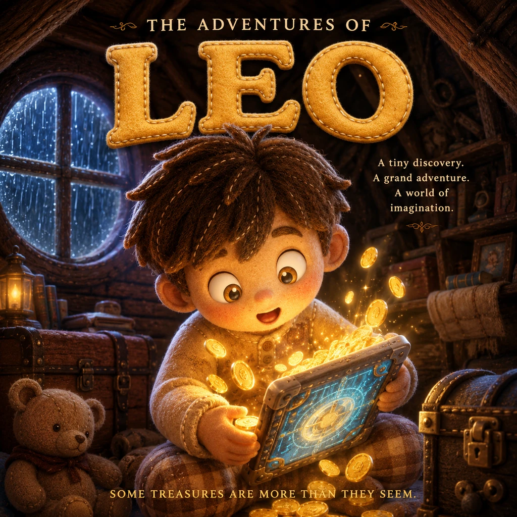 The Golden Glow of Leo's Attic - fantasy