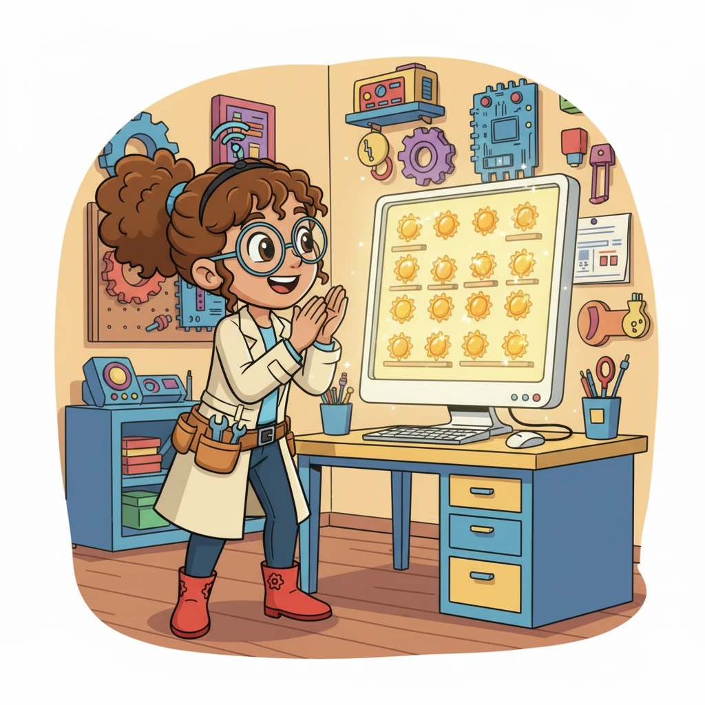 The computer screen transformed into a dazzling display of Sunlike Jewels, now easy to browse and beautifully organized. Every jewel sparkled, and every page loaded in a blink. Wanda clapped her hands with delight.