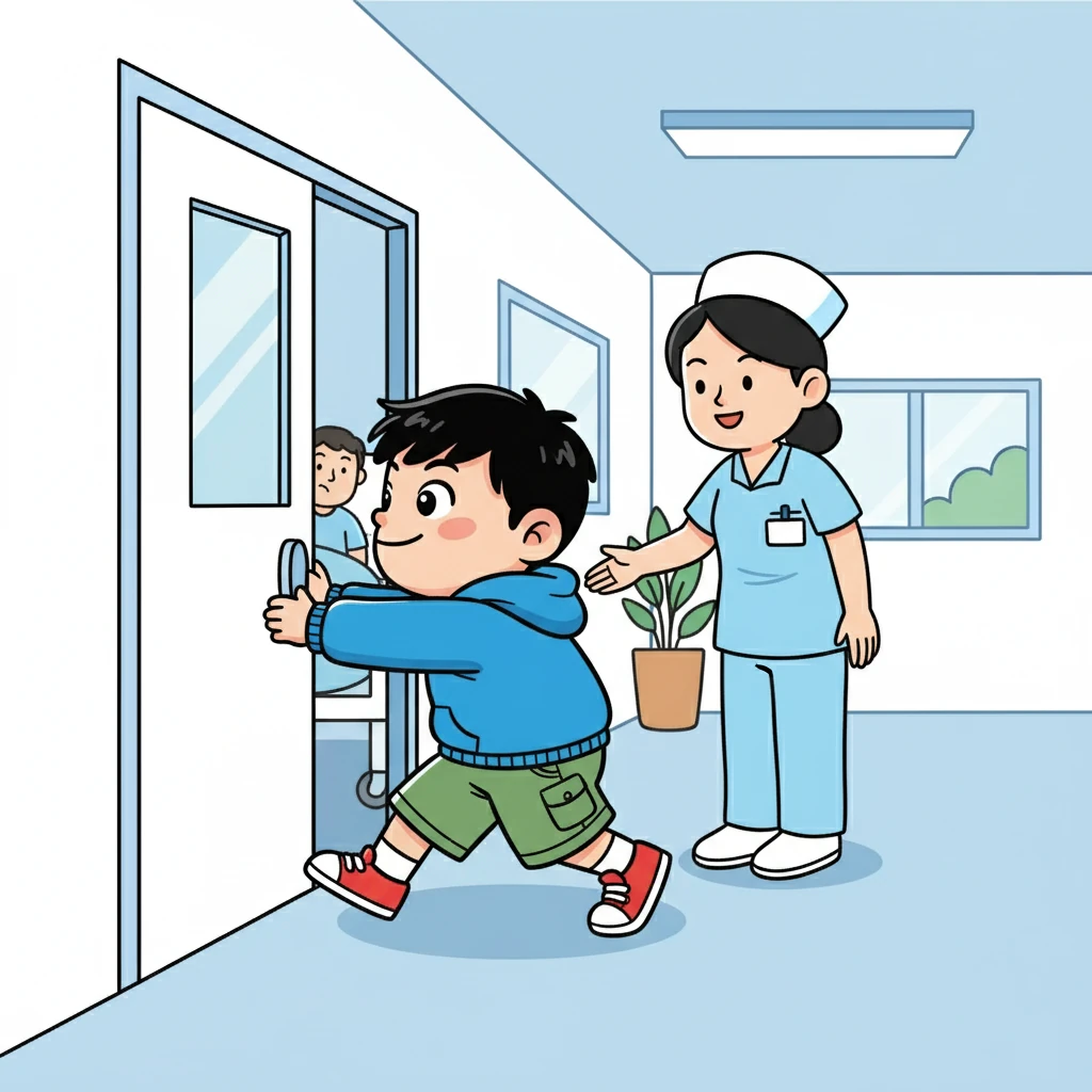 간호사가 준호에게 물었다. "당신이 준호세요?" 준호는 고개를 끄덕였다. 간호사는 미소를 지으며 말했다. "들어가도 돼요. 그가 깨어났어요." 준호의 얼굴에는 희망의 빛이 비쳤다.