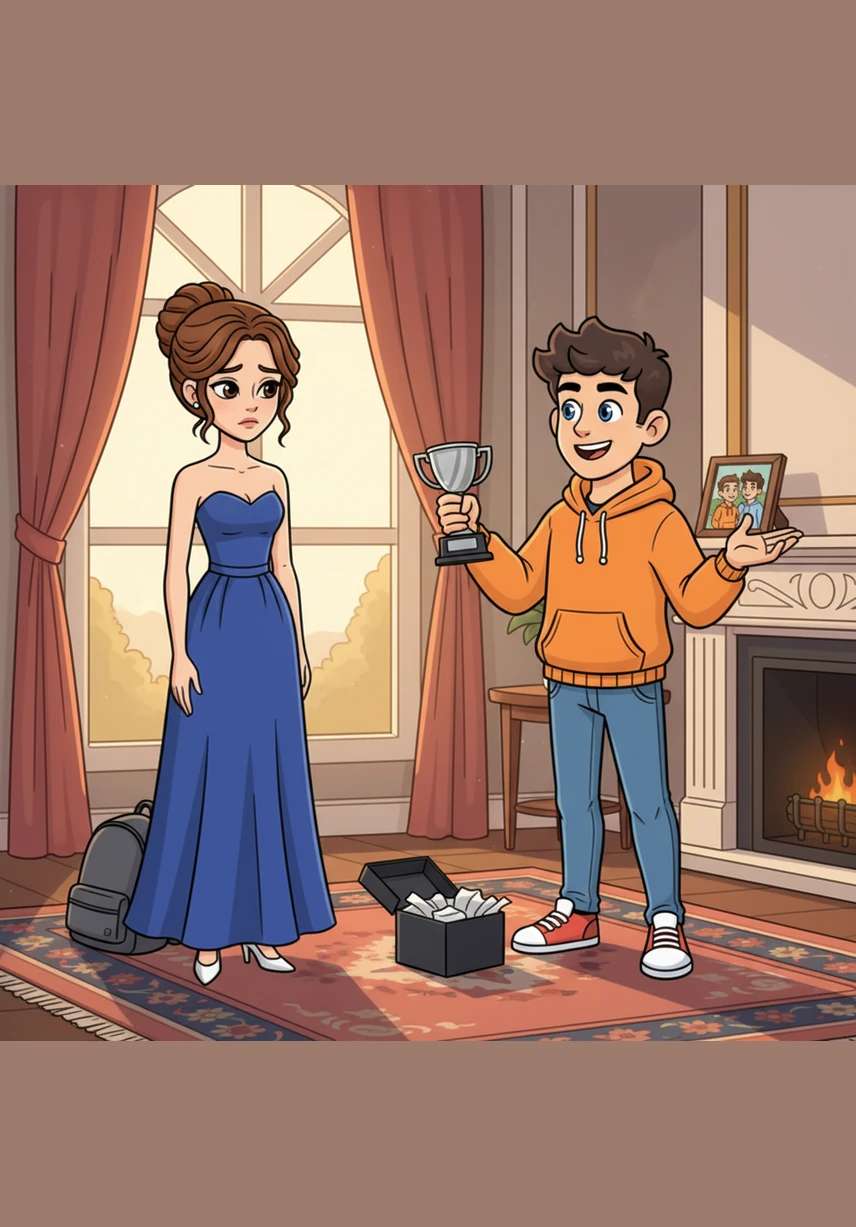 A midnight-blue silk gown arrives at Elara’s door with no note, fitting her perfectly for the season’s most dangerous gala. She twirls before the mirror, convinced the gift is a romantic gesture from Silas, never noticing Julian standing in the rain outside. He is bleeding from a fresh cut on his cheek, the price he paid to intercept the assassin who originally intended to deliver a poisoned gift.