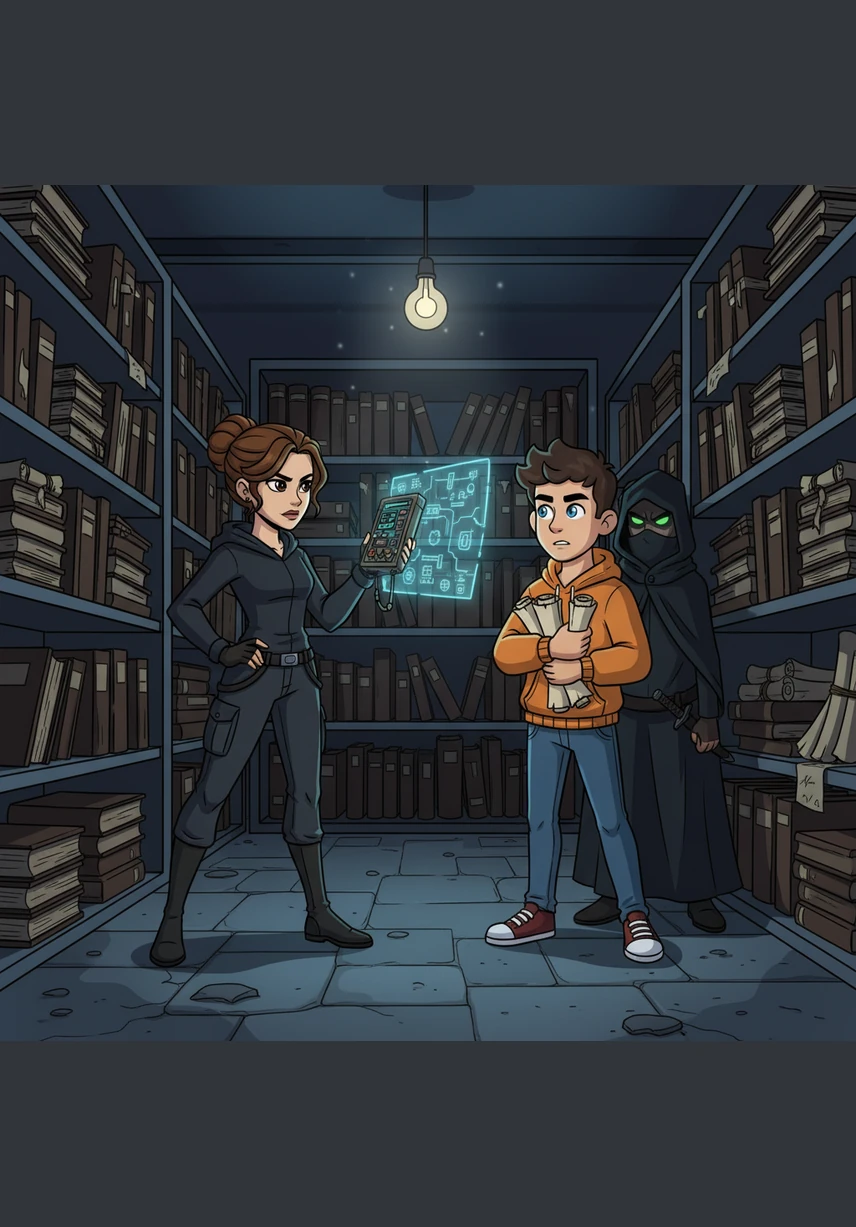 Elara finds Julian in a restricted archive, his hands stained with ink and blood as he hides a ledger containing her family’s true history. She accuses him of being a thief and a traitor, her eyes filled with a hurt that cuts deeper than any blade. Julian accepts her scorn in silence, refusing to tell her that the ledger proves her father was murdered by the very people Silas works for.