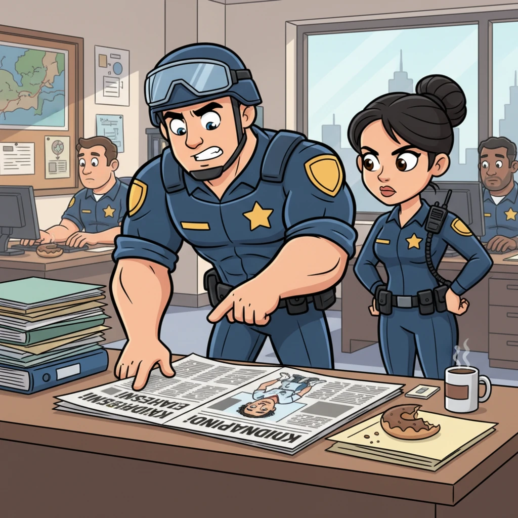 After a long night of detailed reports and a much-needed rest, Rex and Leo were back on duty the very next morning, ready for whatever came next. A new, high-stakes case landed on their desks: a famous NFL football player had been dramatically kidnapped directly from the stadium. The hunt was on.