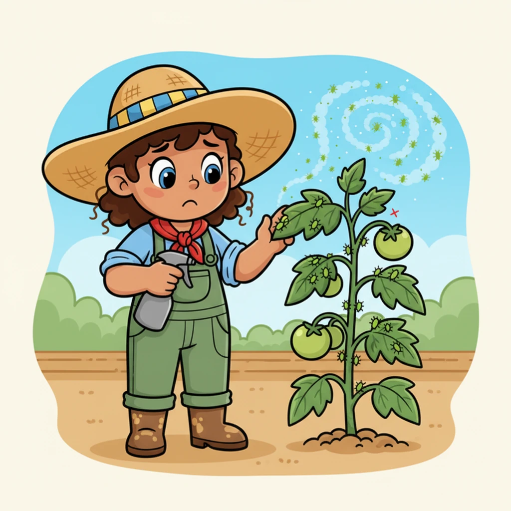 The next week brought new worries: tiny aphids on her tomato plants. Marisa imagined thousands of them ruining her juicy tomatoes. Again, she felt she had no choice but to use a special spray to protect her crop.