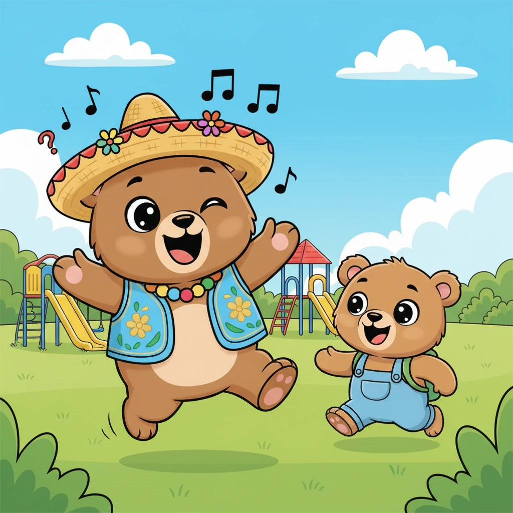 Mudito era un osito muy alegre que hablaba con fluidez, cantaba melodías hermosas y contaba los chistes más divertidos. Su frase favorita era: «¡Vamos a jugar!», dicha con una sonrisa contagiosa. Le encantaba la diversión y la compañía.