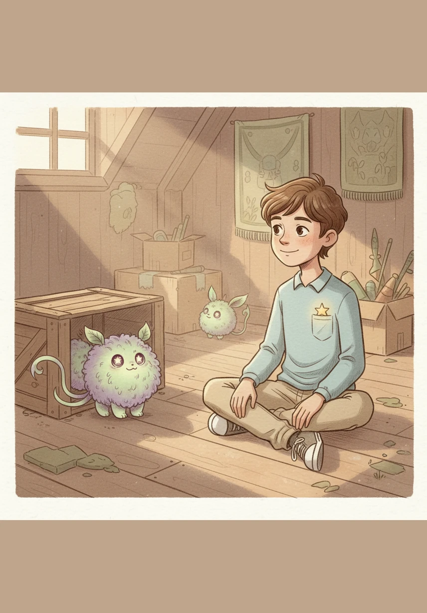 Une petite créature ronde et adorable sort lentement de sa cachette avec de grands yeux brillants comme des étoiles. Sa fourrure est aussi douce qu'un nuage et sa queue ondule avec grâce comme un ruban de soie.