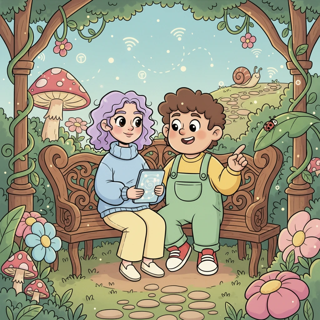 Now, Lumi and Fizz often visit The Pause Place, not to escape, but to connect more deeply with the world and each other. The internet, once a place of hurried demands, had transformed into a gentle guide, inviting them to be present, curious, and wonderfully, wonderfully slow.