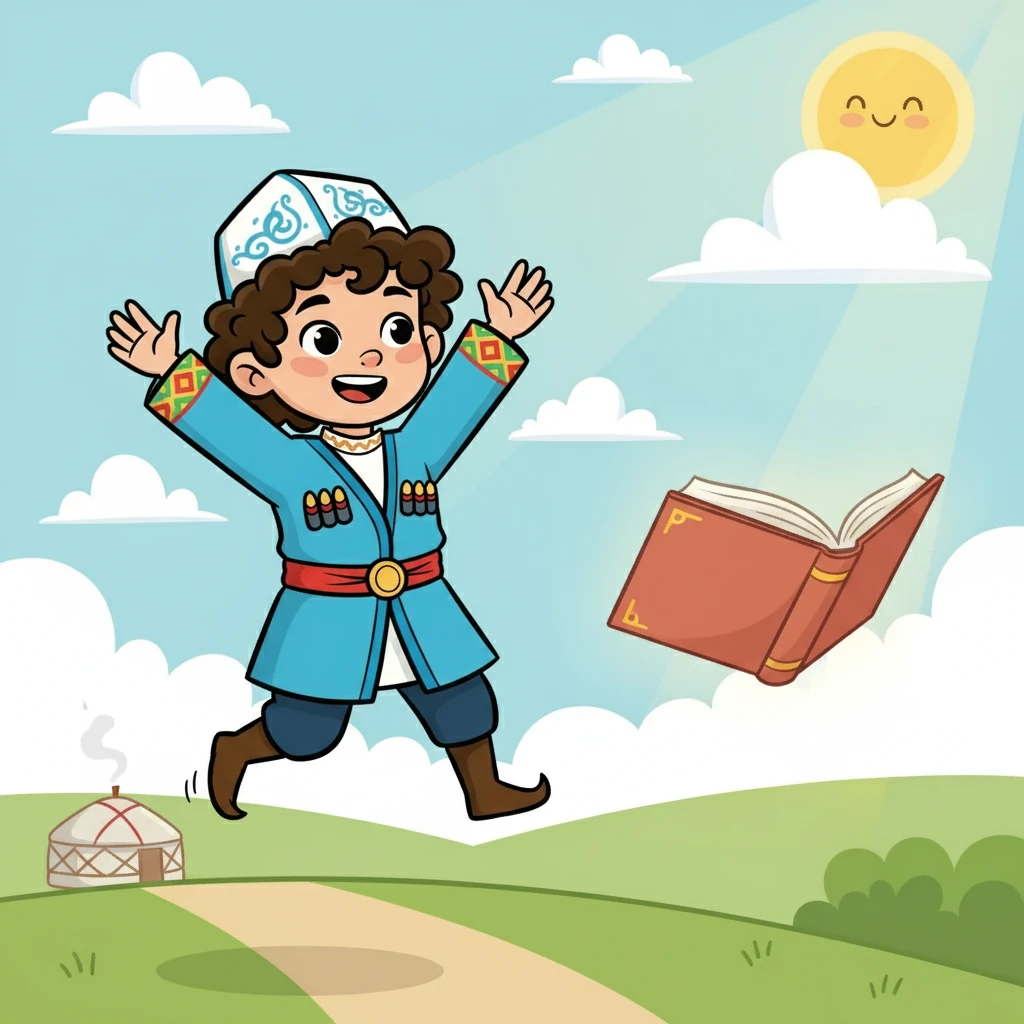 Айдар таңертең оянды. Ол Алаш қайраткерлерінің рухын сезініп, жаңа күніне қуанып шықты. Айдар қазақ халқының болашағы үшін білім алуға бел буды.