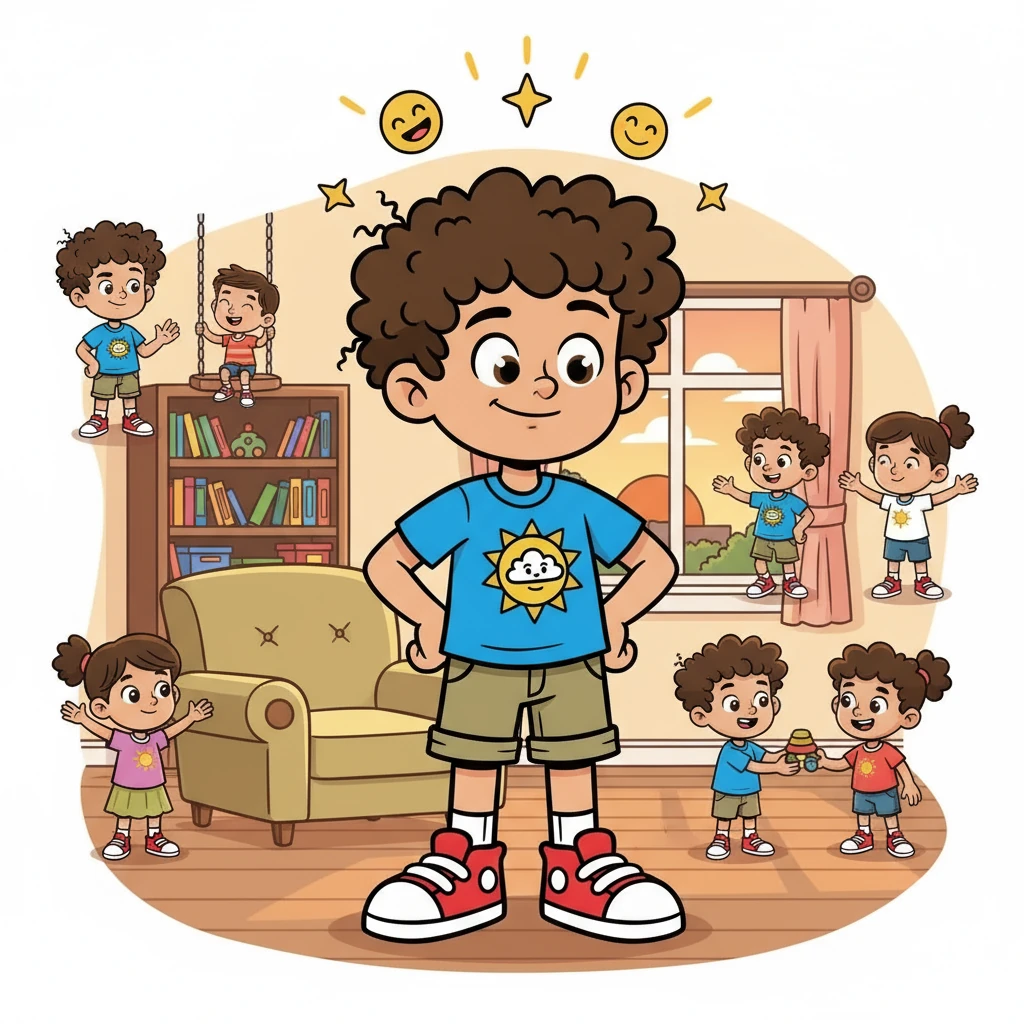 Back home, Ethan felt proud of himself. He had waited, taken turns, and stayed calm all day! He realized that when he did these things, he had more fun, made more friends, and felt happy. Ethan knew he could handle anything!