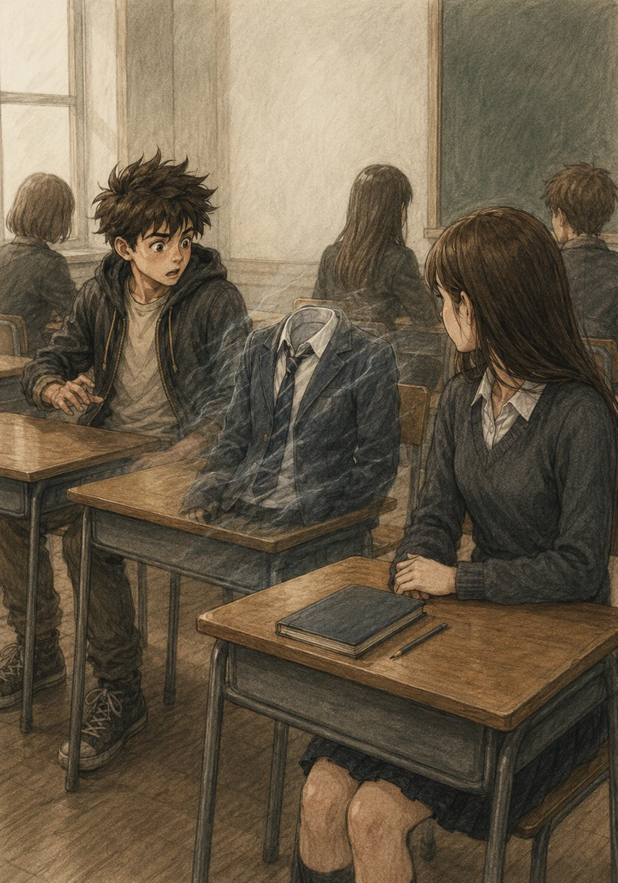 Sitting quietly beside Justin was his anxious best friend, Oliver, who suddenly vanished from sight completely, leaving his school uniform looking momentarily empty. Oliver’s power caused him to turn completely invisible whenever he felt overwhelmed by fear or confrontation, a defense mechanism that kept him playing it safe. From her desk, Evie watched the empty chair, recognizing the familiar, agonizing desire to hide away from a world that felt entirely too loud.
