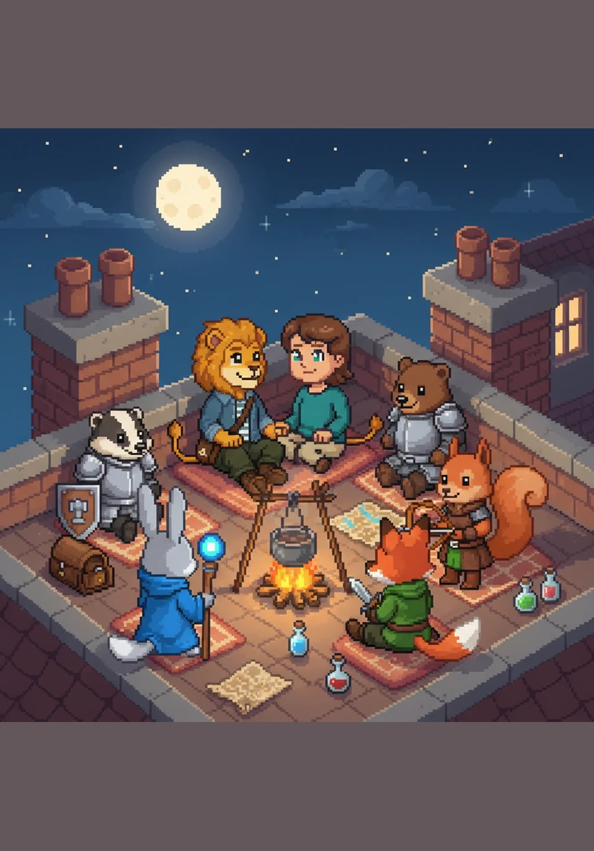 Some nights were for sharing giant pizzas with friends while sitting on a blanket on the rooftop. They looked up at the twinkling stars and talked about their biggest dreams and where they might go next.