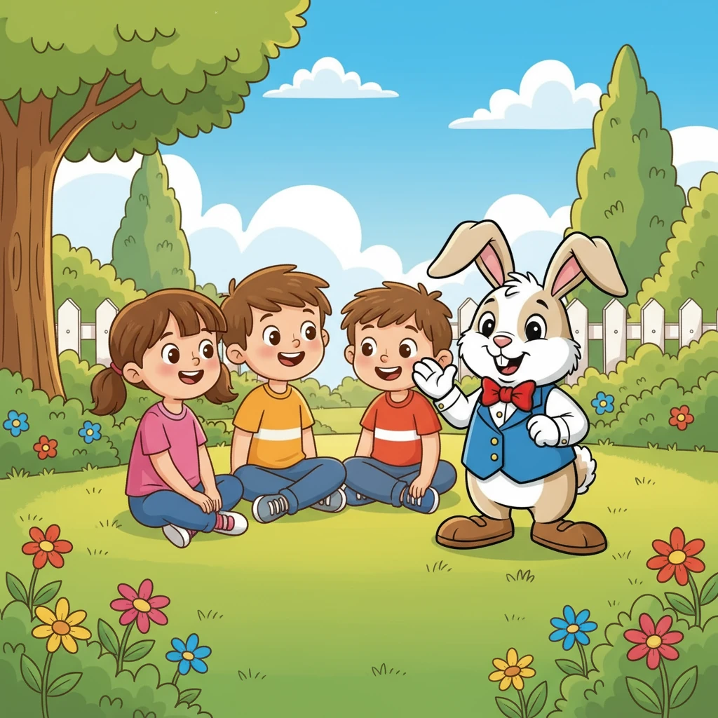 יום אחד בהיר, רונה, רפאל ורואי החליטו שהם רוצים ארנב לבן וחמוד להיות החבר שלהם. הם חלמו על ארנב מיוחד, כזה שיודע להגיד 'תודה' ו'בבקשה'.