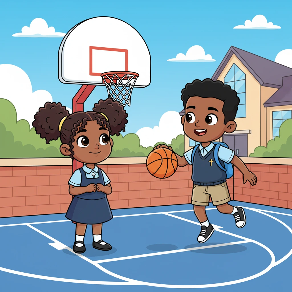 Maya, an 11-year-old with a bright smile and a head full of bouncy curls, loved her Catholic school. But more than anything, she loved basketball. She’d spend hours watching her older brother, Jamal, practice dazzling moves on the court, dreaming of the day she could play like him.