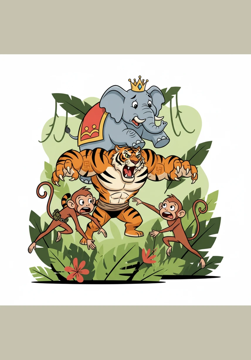 Terrified and confused, the animals scattered in every direction, tripping over roots and calling out in panic. Without a plan or a leader, they were lost in the overwhelming power of nature's rage, unable to find safety on their own.