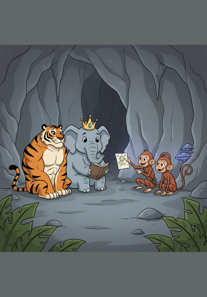 Inside the cave, the air was still and quiet as natural enemies huddled together for warmth and safety. For the first time, the animals looked at one another not with anger or suspicion, but with shared relief and a newfound sense of belonging.