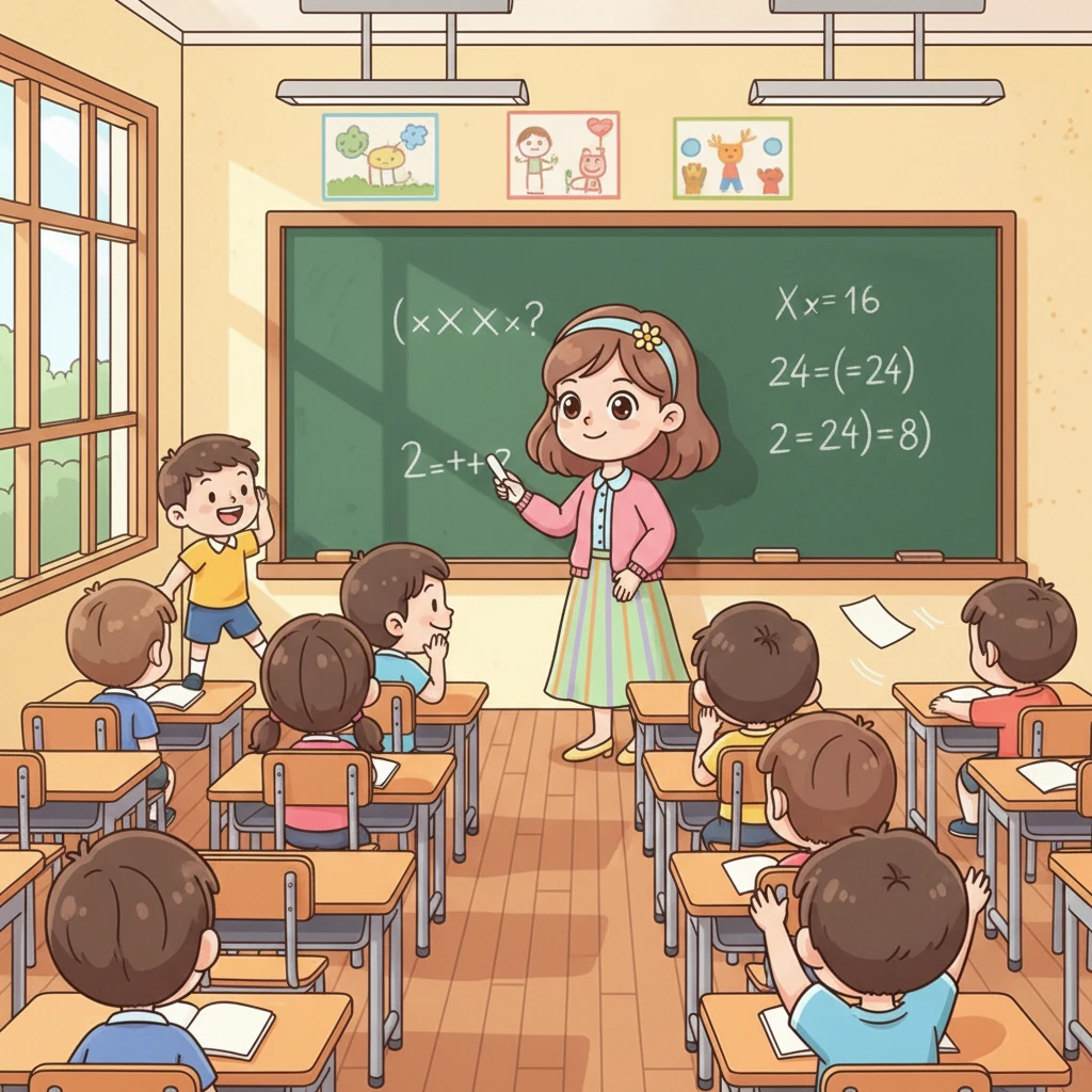 The notorious Class 12/8 buzzed with restless energy, a vibrant whirlwind of chatter and bouncing chairs. Their kind and patient teacher, Ms. Hoang Lan, stood at the blackboard, diligently writing equations in neat, flowing script, her gentle smile a beacon amidst the playful chaos.