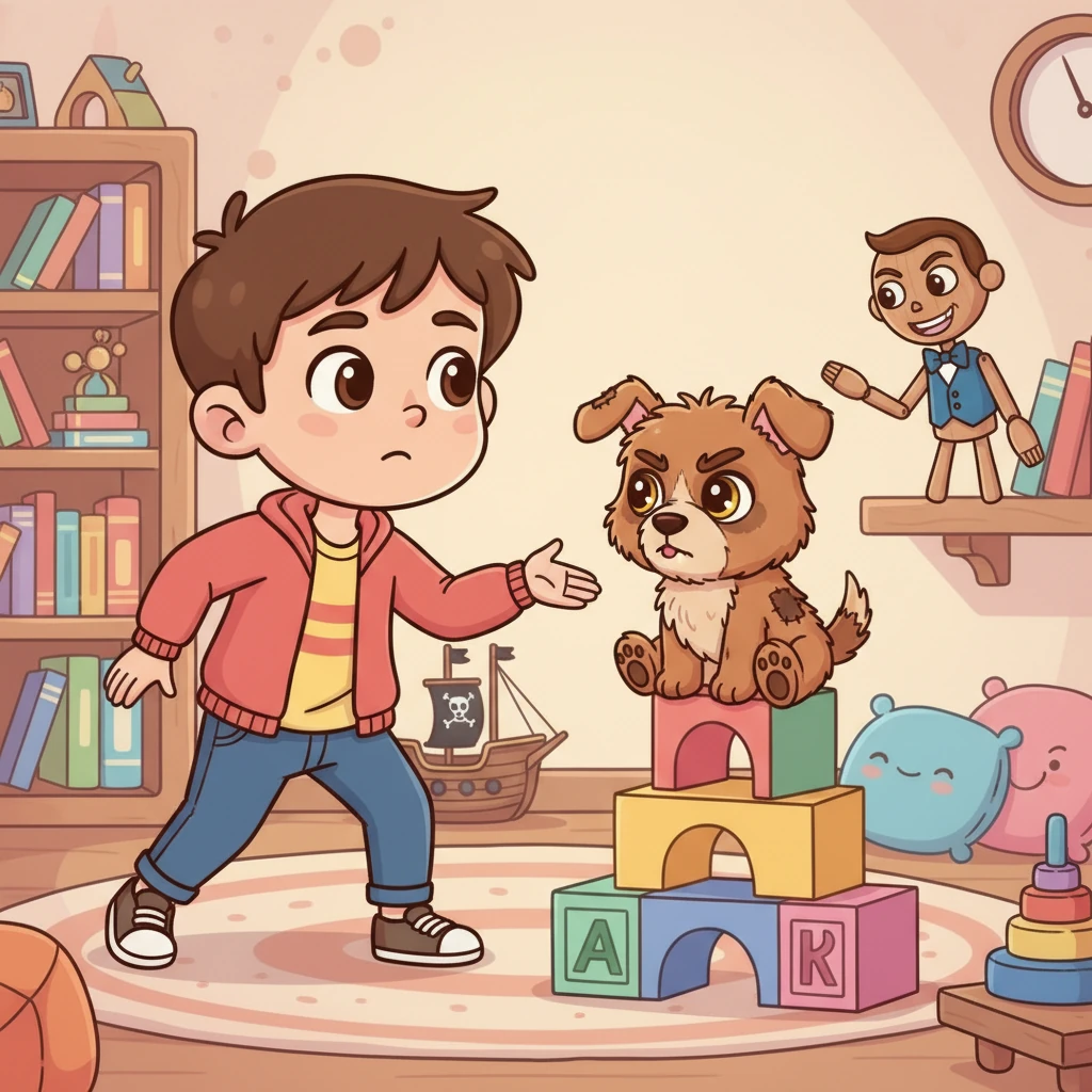 The puppet's voice chimed in again, offering a cryptic clue: "The first friend is always the center of attention due to their scruffy appearance, eyes always gleaming with a mischievous glint, and a hot-tempered personality." Leo's gaze darted across the room, trying to match the description to a face.