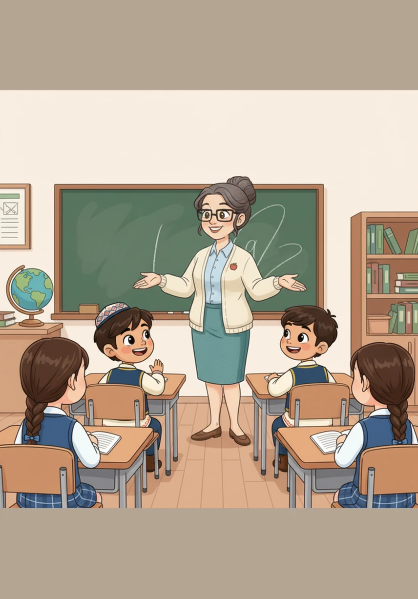 Апай балалардың осындай тәртіптілігі мен мәдениеттілігіне дән риза болды. Ол күлімсіреп: «Жарайсыңдар, балалар! Сендер нағыз әдепті оқушы екендеріңді көрсеттіңдер», — деп бәрін мақтап, ризашылығын білдірді.