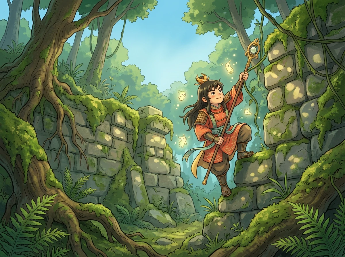 一天,孙悟立看到一只老猴因为年老体衰而去世,他开始思考生命的意义。他决定要寻找长生不老的方法,摆脱生老病死的束缚。他告别了花果山的伙伴,踏上了寻找仙人的旅程。