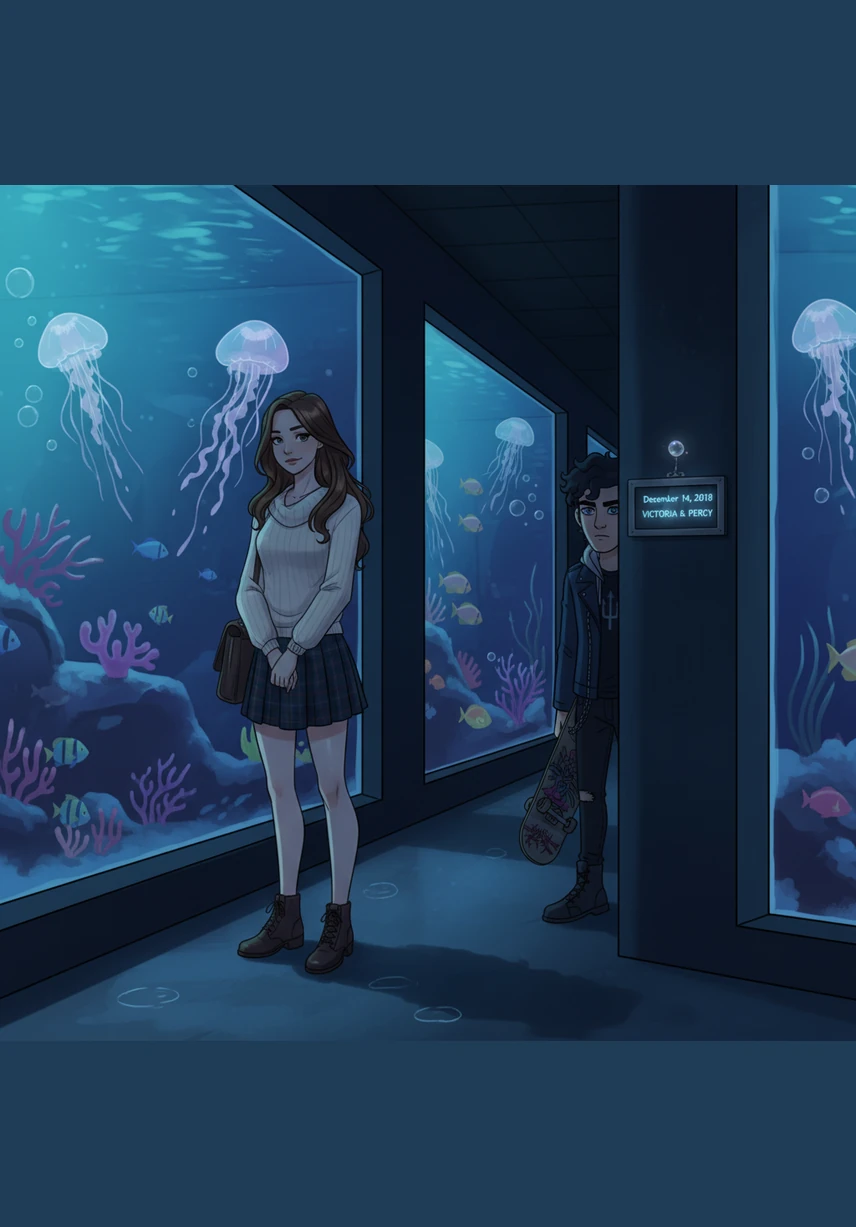 Alone in the quiet, dimly lit corridors, Victoria reflects on Percy’s sudden change in behavior and the strange connection forming between them. She catches him watching her from across the courtyard, his usual mask of rebellion momentarily slipping to reveal something softer.