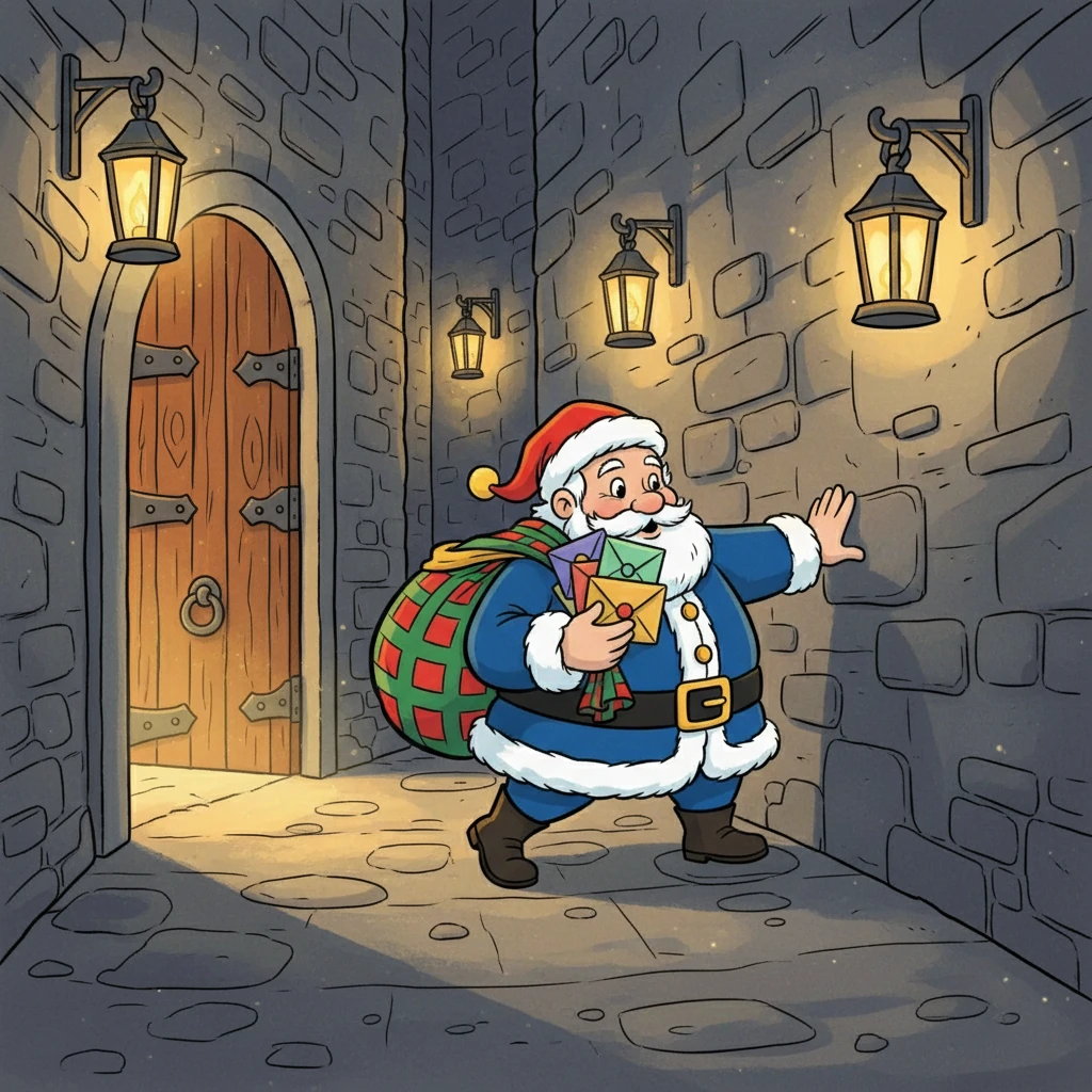 Avec une grande diligence, ils transportaient les lettres à travers les couloirs secrets du château, jusqu'à l'atelier secret, éclairé par des lanternes scintillantes.