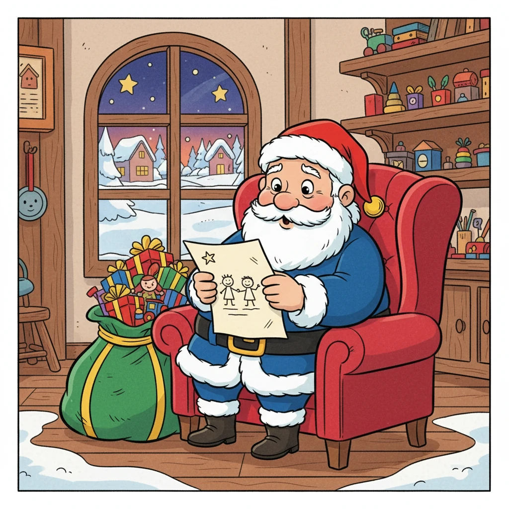 Un jour, Barnabé découvrit une lettre particulièrement émouvante. Une petite fille demandait un cadeau pour son frère malade, et il décida de l'aider.