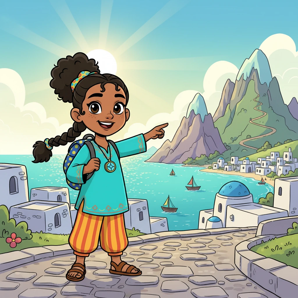 Amina arrived in the coastal village of Gar El Melh, her eyes sparkling with curiosity. The sun shone brightly on the white-washed buildings, and the turquoise sea beckoned. But Amina felt a different calling, a whisper from the nearby mountains of Jnaïen.