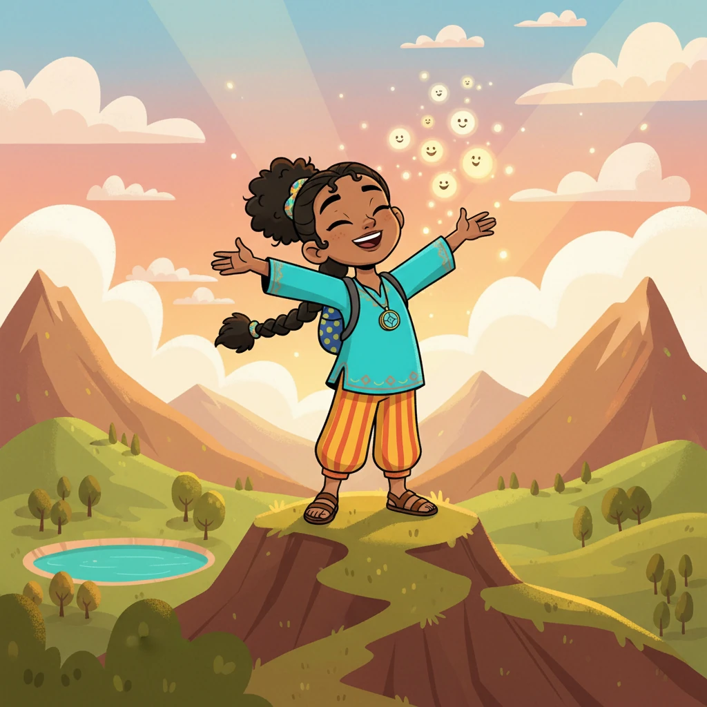 With a heart full of joy, Amina knew her adventure had changed her. She would always remember the beauty of the mountains and the magic of Gar El Melh. She smiled, knowing that the journey was just the beginning.