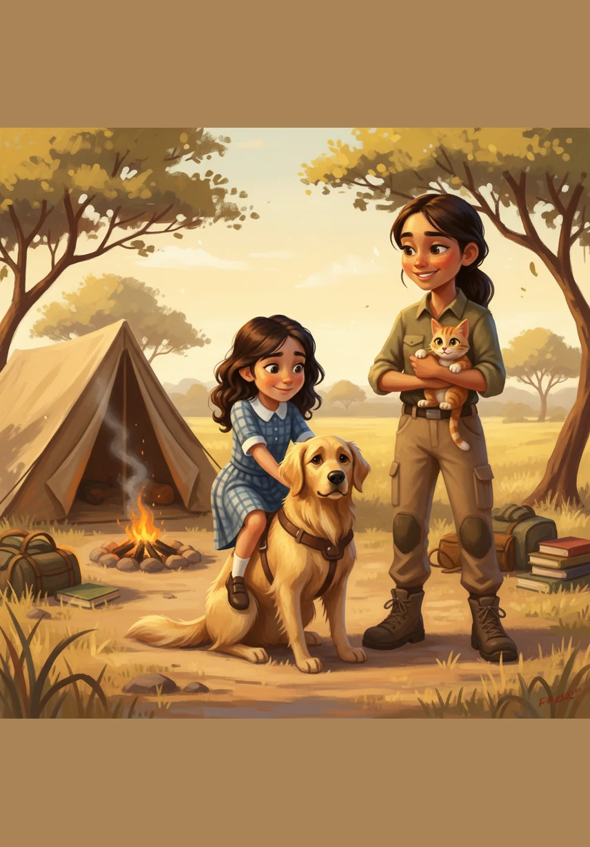 Before leaving, Isabel puts up a farewell sign upside down with such a silly explanation that everyone bursts into laughter. The group says goodbye to the campsite with hearts full of memories, feeling as if a single weekend lasted a lifetime.