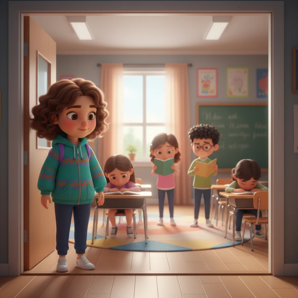 Ару мектепке келеді. Сыныптағы кейбір балалардың оқуға қиналатынын, мысалы, кітаптарды оқи алмайтынын немесе тақтадағыны көре алмайтынын байқайды.