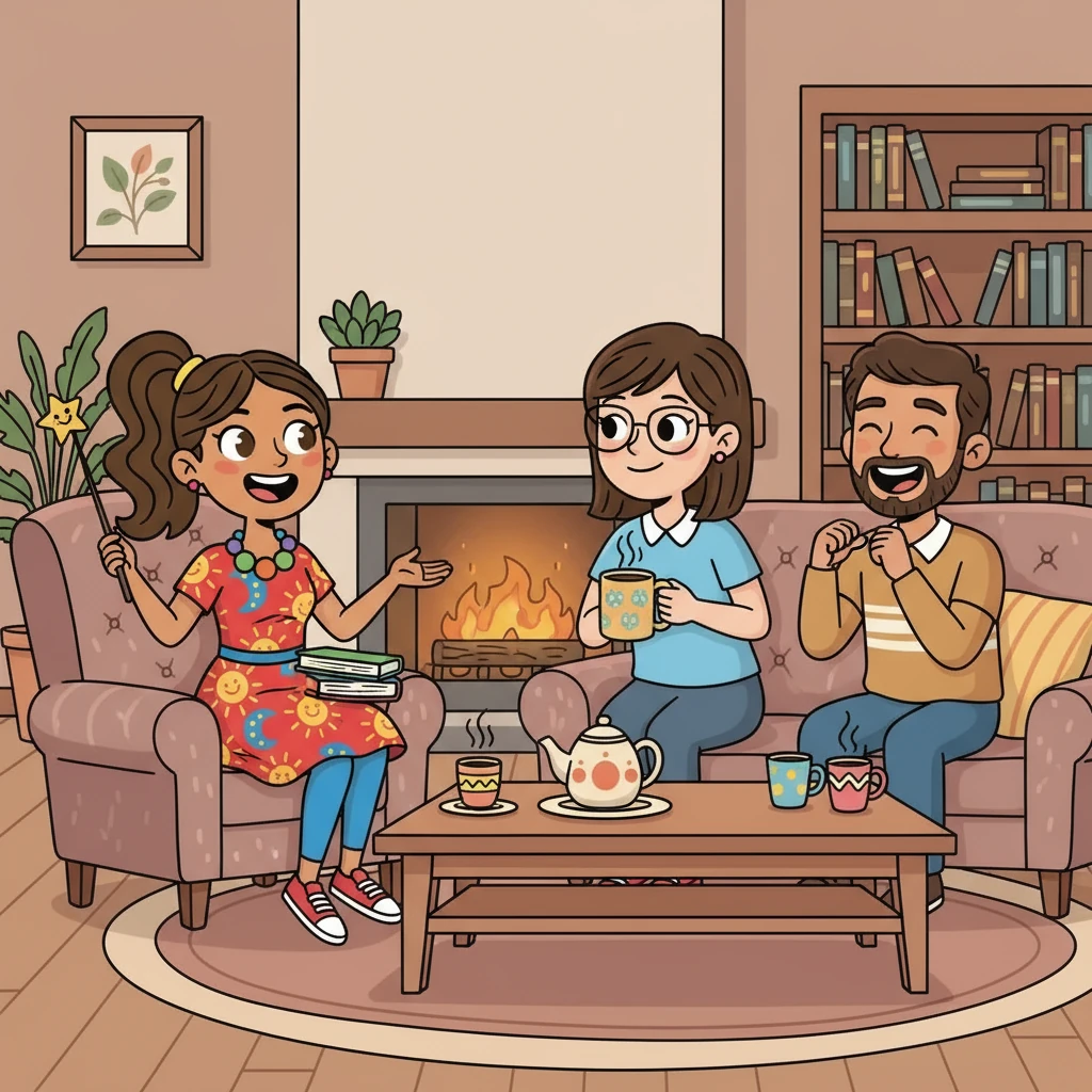 Después de las clases, los tres maestros se reunieron para compartir sus experiencias. Hablaron sobre las risas, los desafíos y la alegría de enseñar a los niños. Sabían que cada día, juntos, creaban recuerdos inolvidables.