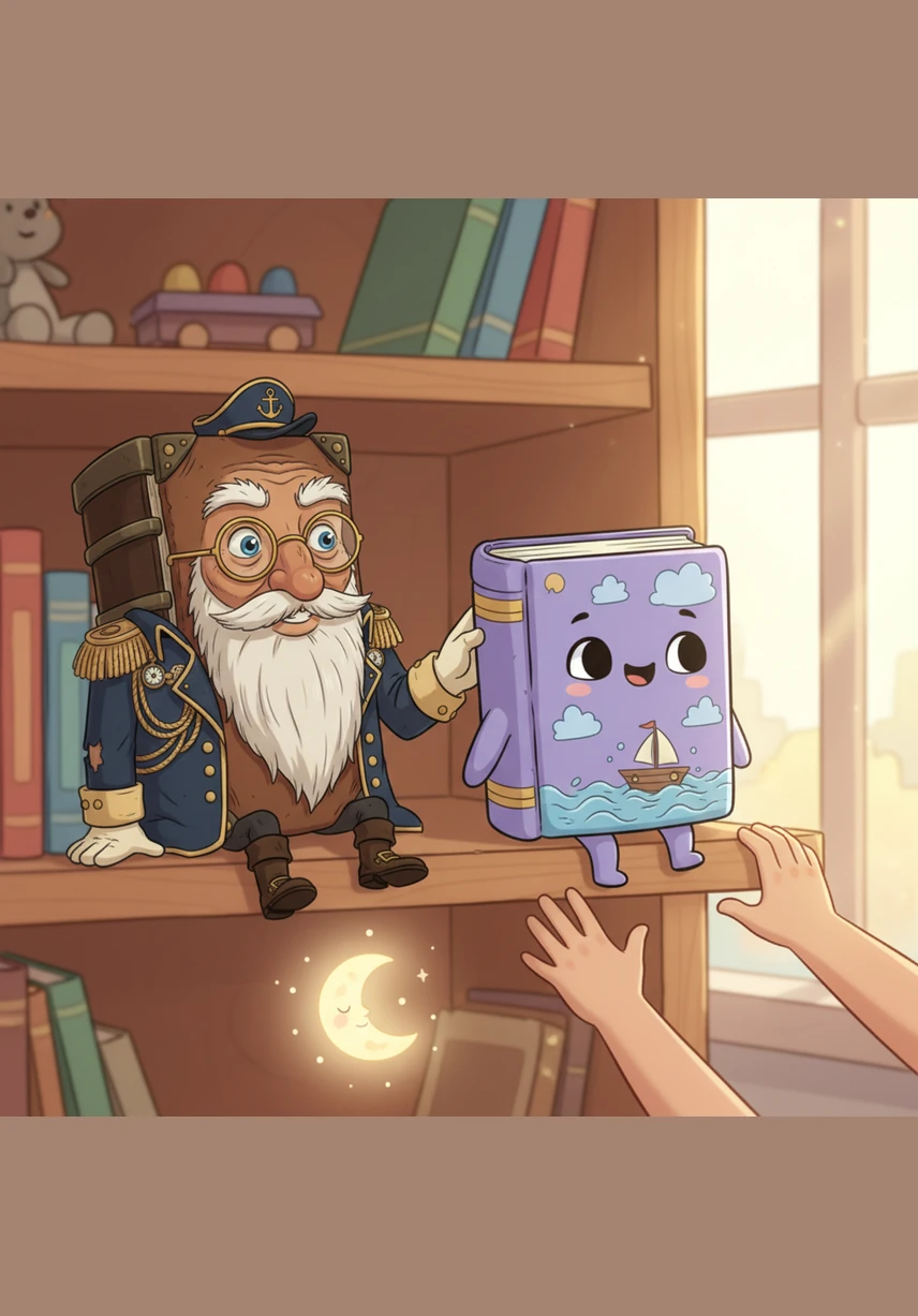 By morning, Dewey was no longer a blank book, but a colorful volume filled with the tale of his midnight adventure. He sat proudly on the shelf, ready for a child to pick him up and read about the little book who found his voice. Dewey was finally happy, knowing that his pages were full of magic and friendship.