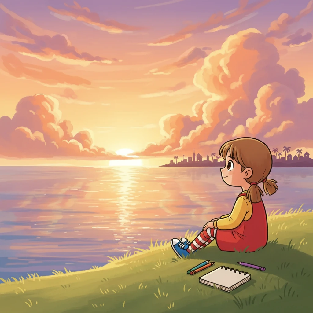 Omar capì che il vero coraggio stava nel non arrendersi mai e nel credere nella pace. Mentre guardava il tramonto sul mare, prometteva a se stesso di continuare a sognare un futuro migliore per Gaza e per tutti i bambini del mondo.