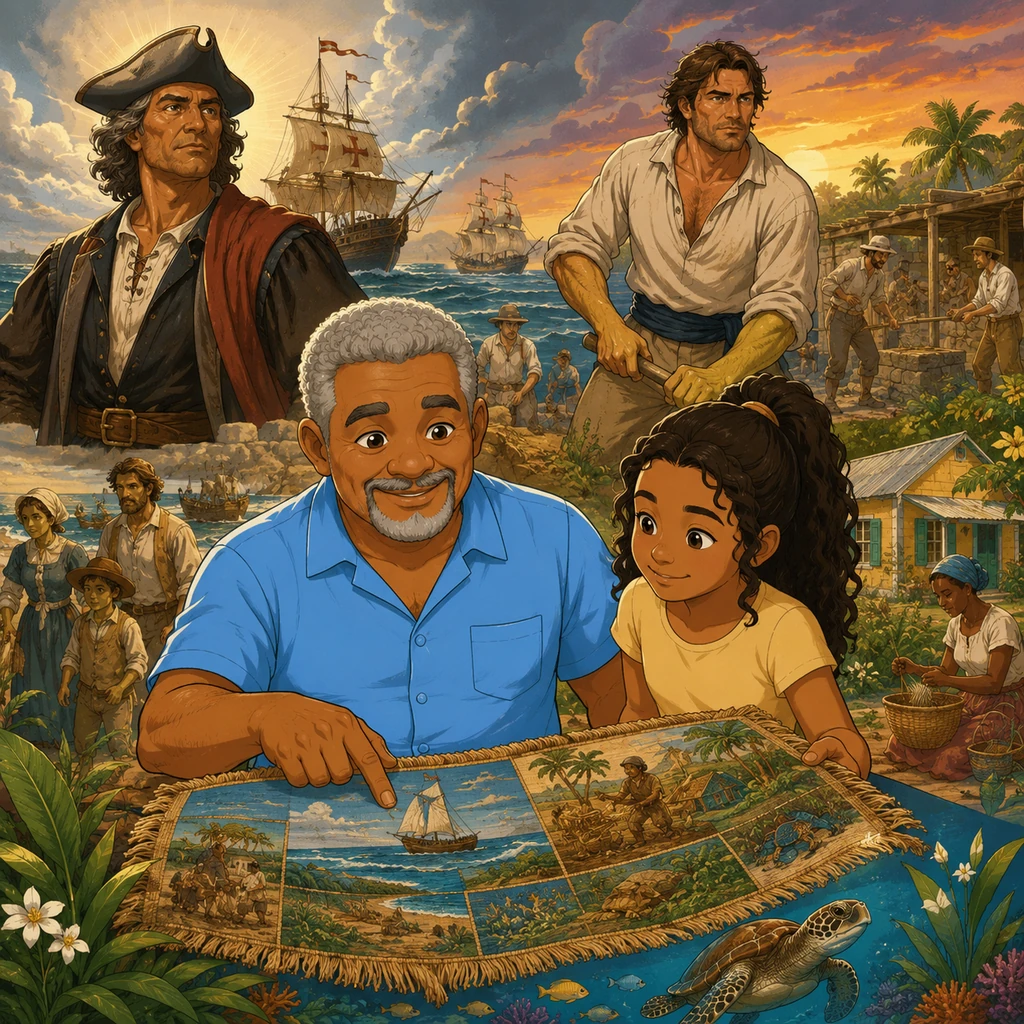 The Tapestry of the Three Islands: A Caymanian Journey - Historical stories
