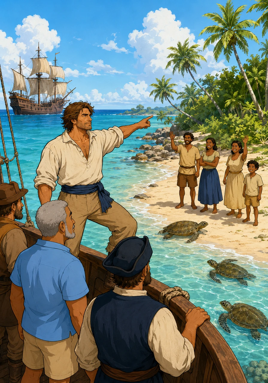 In 1503, Christopher Columbus sailed across the Caribbean and spotted two small islands teeming with sea turtles. He named them Las Tortugas, marking the first time these peaceful shores appeared on a world map.