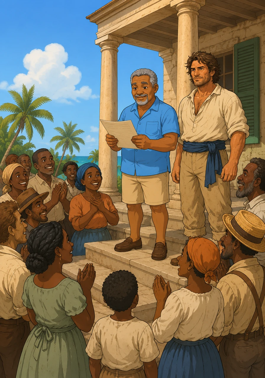 In 1835, a monumental change occurred when the proclamation of emancipation was read at Pedro St. James. Freedom allowed the diverse population to begin building a unified society based on shared dreams and mutual respect.
