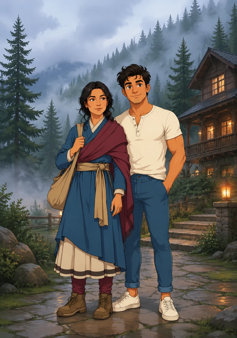 Soumyadeep and his wife Pritilata finally arrived at the serene mountain resort, surrounded by towering pine trees and draped in a thick, mysterious fog. The crisp, cool air felt like a refreshing escape from their chaotic city life, promising a peaceful holiday together.