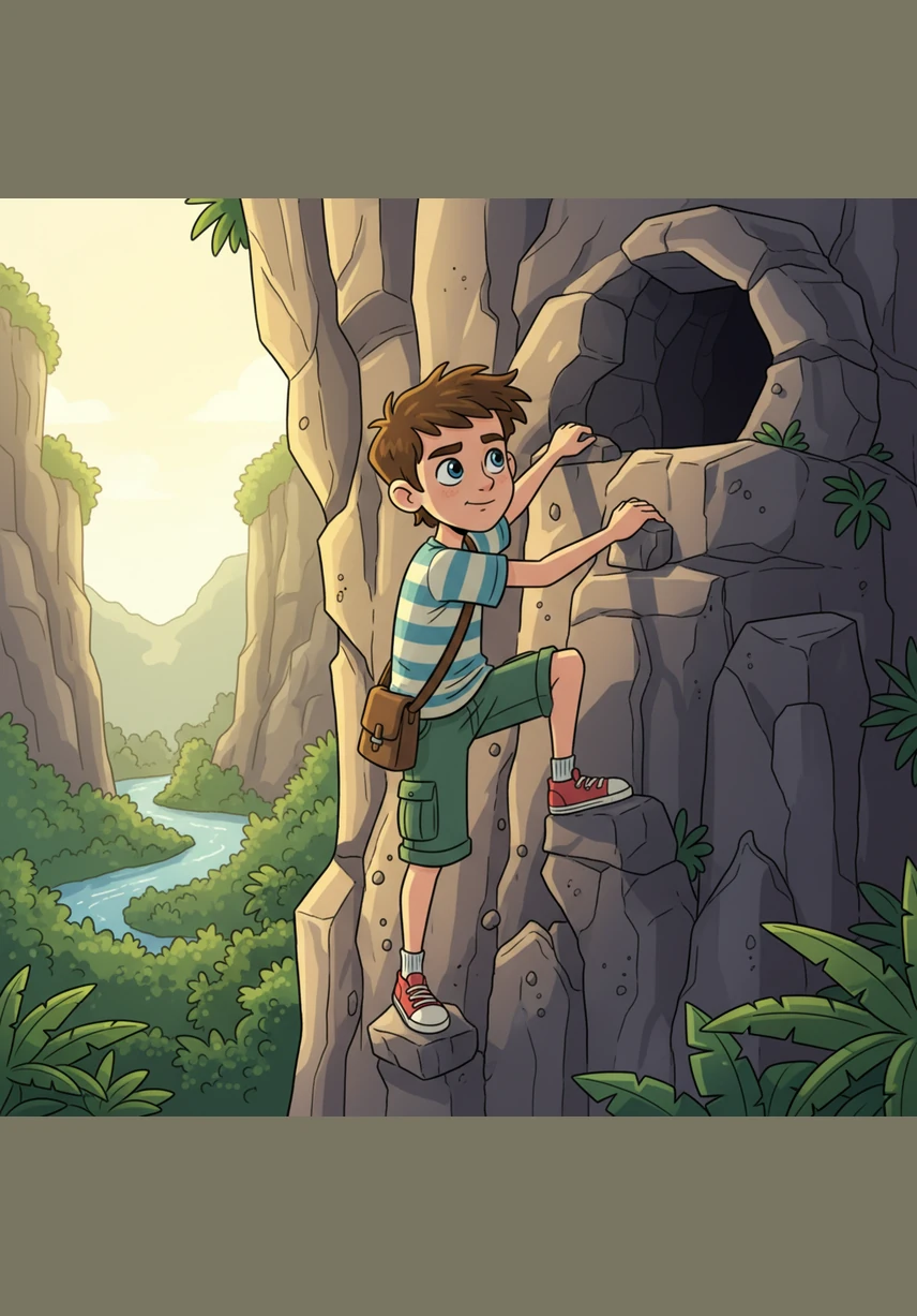 He climbed the winding stone stairs, his heart racing with every slow step he took. He felt a strange sense of curiosity that he had not experienced for a very long time.