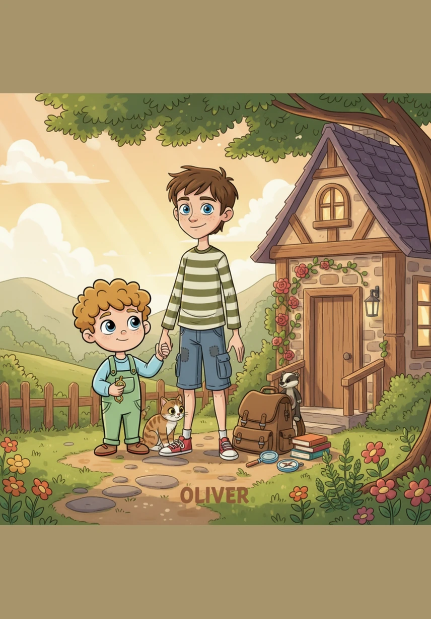He returned to the town with a gentle smile on his face and a calm, happy heart. From that day on, Oliver lived every moment fully, teaching others the value of slowing down to see the world.