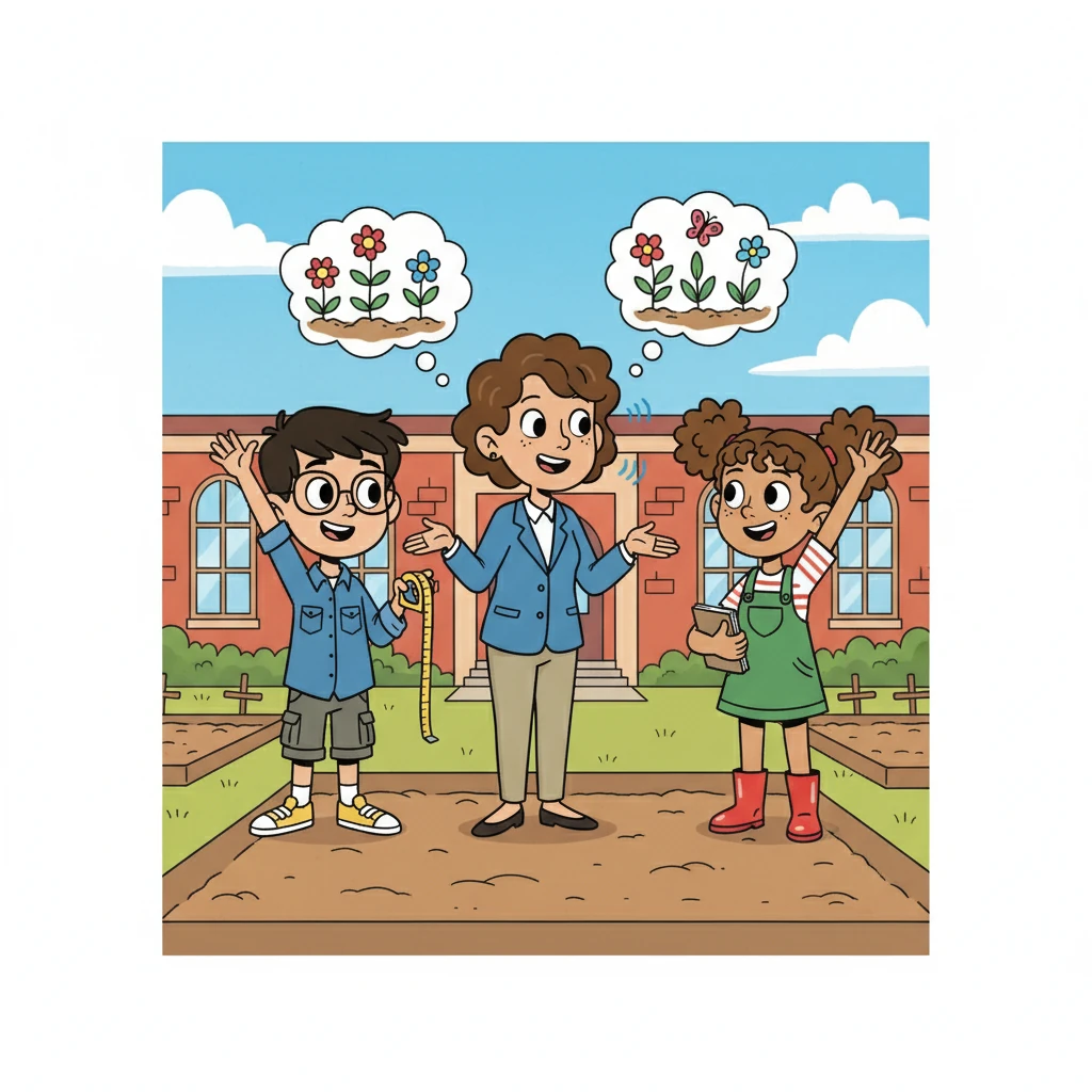 The Mystery of the School Garden - Educational stories