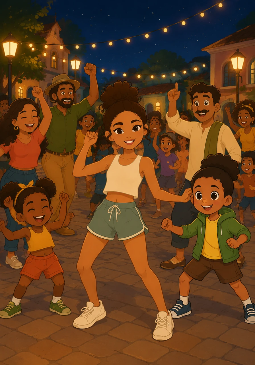 As the beat amplified, moving from the narrow street to the wide town plaza, it became clear this was a special morning. The 'Brazil tuff phonk' was bringing everyone together, creating an explosive celebration of sound and community under the stars.