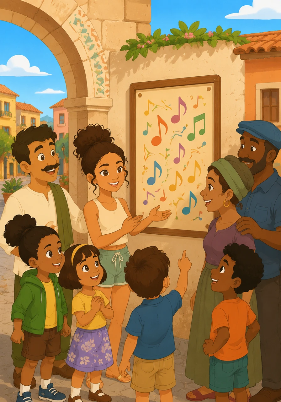The town was different now, connected by the memory of the heavy midnight beat. Near the plaza, a simple community message board adorned with musical notes served as a permanent reminder that even the most unexpected rhythm can create the most beautiful connection.