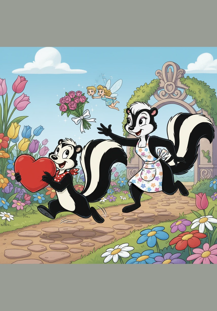 He rushes downstairs with a giant inflatable donut tucked under his arm, his tail wagging with excitement. The sun is shining through the window, making the backyard pool look like a sparkling blue oasis.