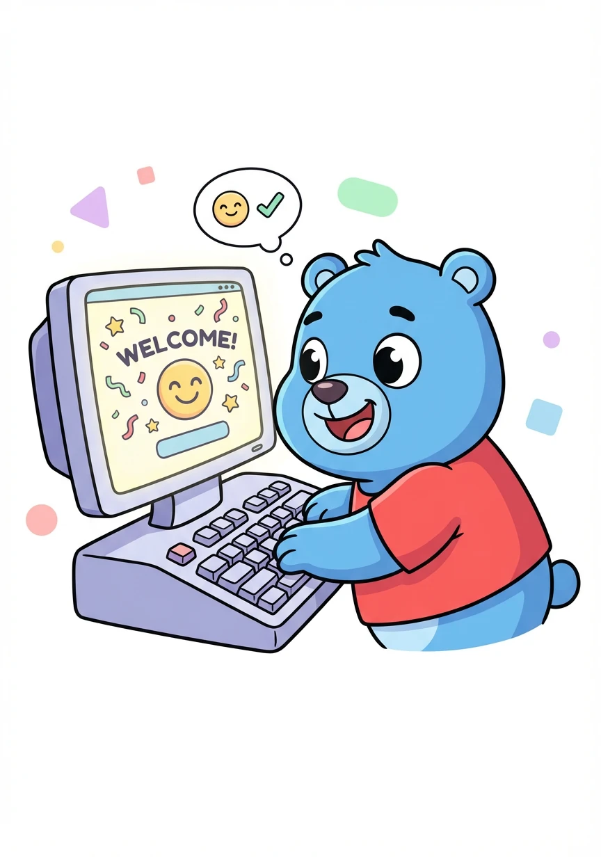 ¡Bienvenido, José! Un mensaje de bienvenida aparece en la pantalla. José prueba su usuario de prueba: usuario 'jose' y clave '123'. Funciona perfectamente.