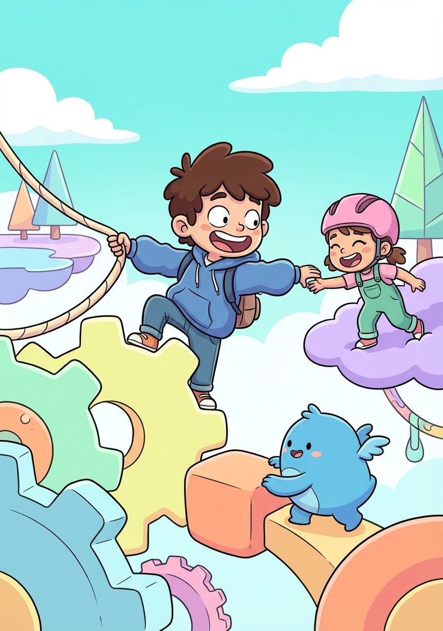 José se enfrenta a desafíos emocionantes, supera obstáculos y conoce a otros jugadores amigables que lo ayudan en su misión.